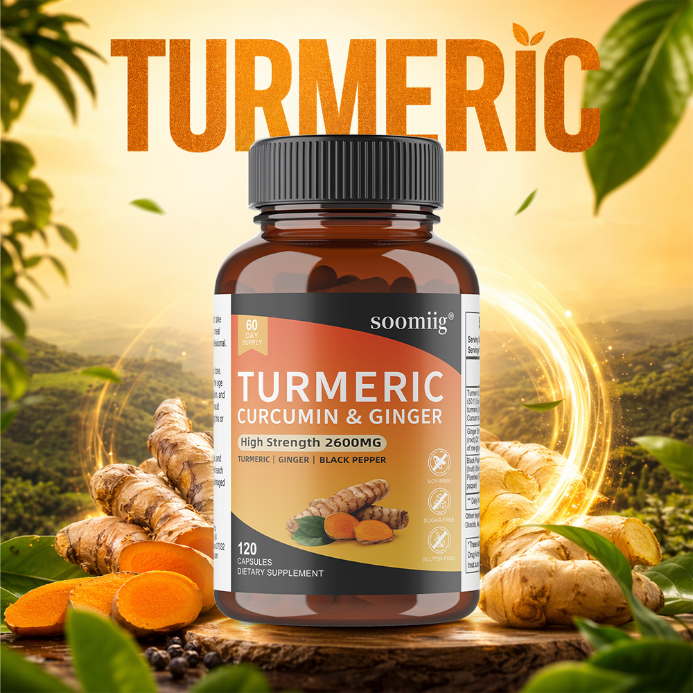 Turmeric Curcumin Capsule - Turmeric Curcumin Capsules with Ginger &