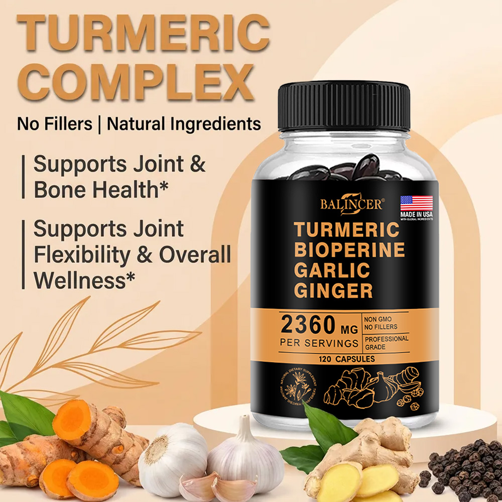 Turmeric Ginger Capsules 2360m - đánh giá và giá Turmeric Curcumin Capsule