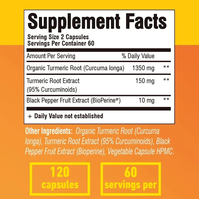 Turmeric Curcumin - Antioxidan - đánh giá và giá Turmeric Curcumin Capsule
