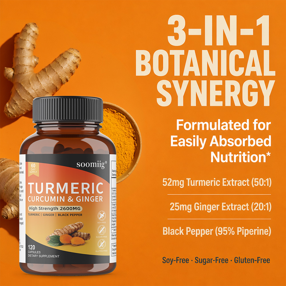 Turmeric Ginger & Black Pepper - đánh giá và giá Turmeric Curcumin Capsule